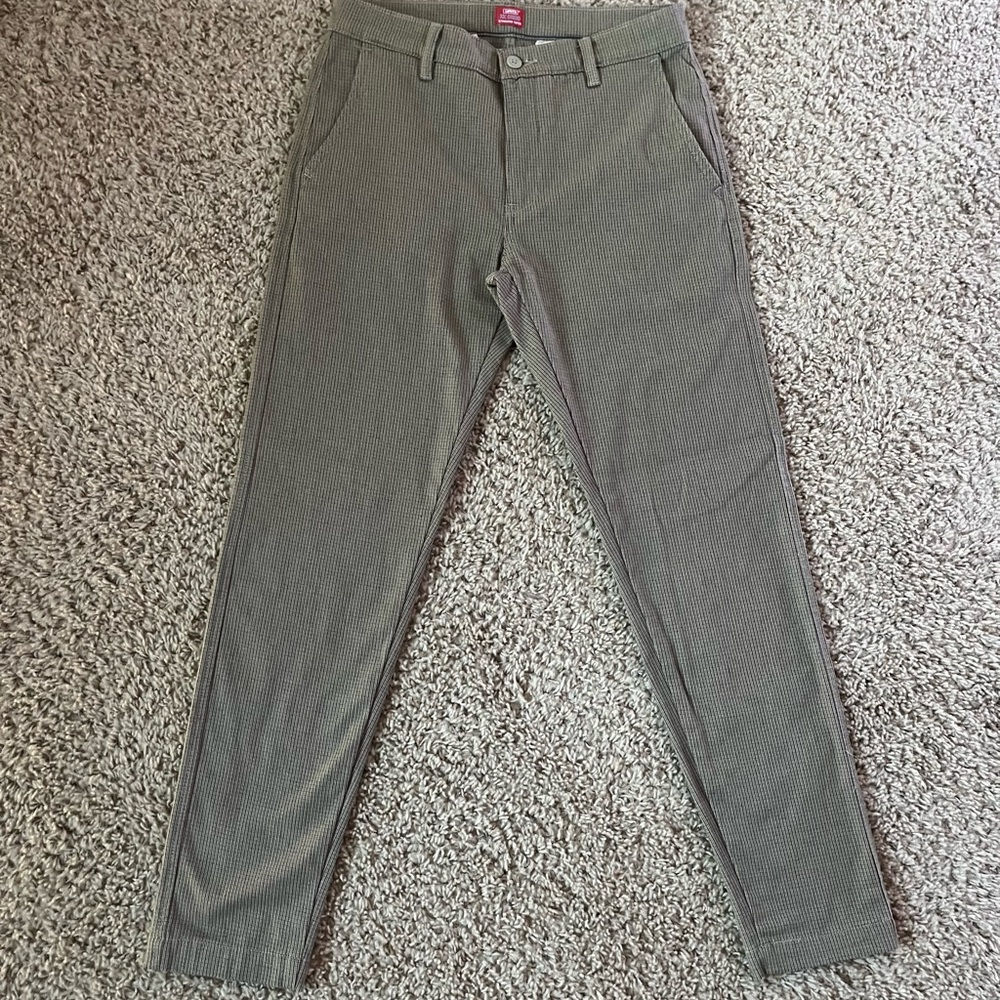 Levi's tan patterned Chinos Cotton Blend Relaxed Fit